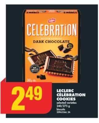 No Frills Leclerc célébration cookies, 240/275 g offer