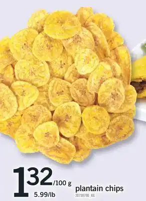 Fortinos Plantain chips offer