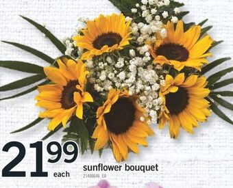 Fortinos Sunflower bouquet offer