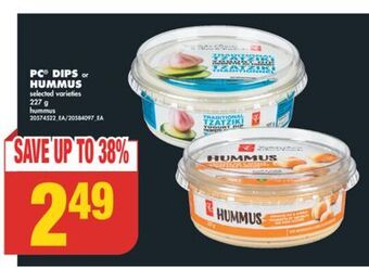 No Frills Pc® dips or hummus, 227 g offer
