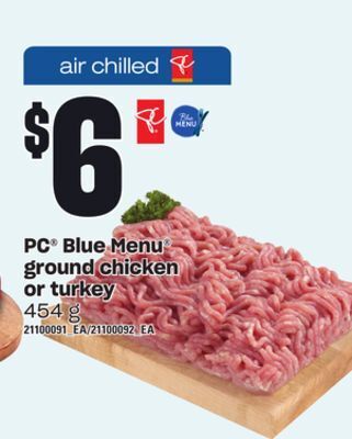 Independent Grocer Pc® blue menu® ground chicken or turkey, 454 g offer