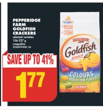 No Frills Pepperidge farm goldfish crackers, 156-227 g offer