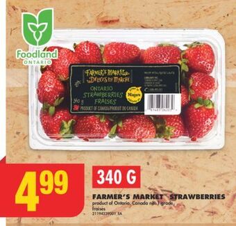 No Frills Farmer's market™ strawberries, 340 g offer