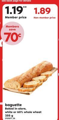 Independent Grocer Baguette, 255 g offer
