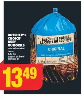 No Frills Butcher's choice® beef burgers, 1.13 kg offer