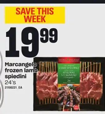 Independent Grocer Marcangelo frozen lamb spiedini, 24's offer