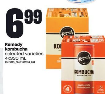 Loblaws Remedy kombucha, 4x330 ml offer