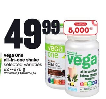 Loblaws Vega one all-in-one shake, 827-876 g offer