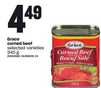 Loblaws Grace corned beef, 340 g offer