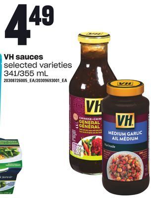 Loblaws Vh sauces, 341/355 ml offer