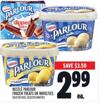 Metro Nestlé parlour frozen treats or novelties offer