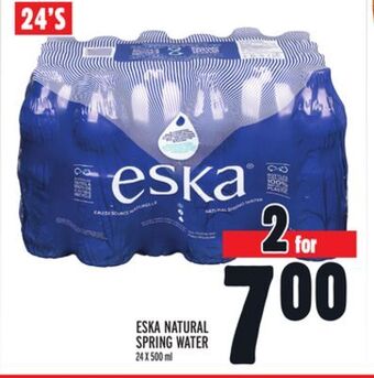 Metro Eska natural spring water offer