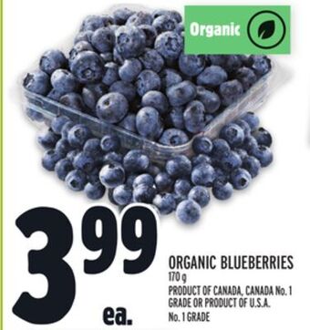 Metro Organic blueberries offer
