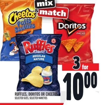 Metro Ruffles, doritos or cheetos offer
