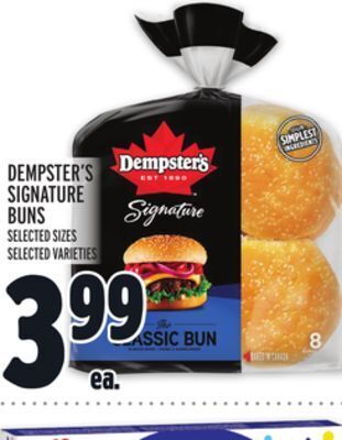 Metro Dempster's signature buns offer