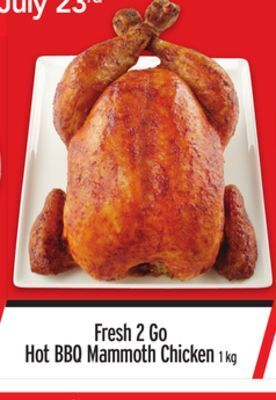 Metro Fresh 2 go hot bbq mammoth chicken offer