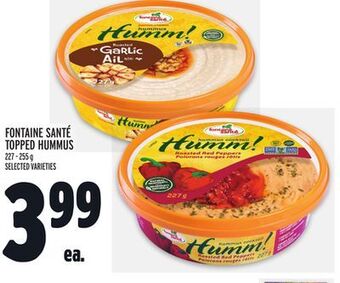 Metro Fontaine santé topped hummus offer