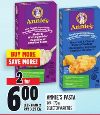 Metro Annie's pasta offer