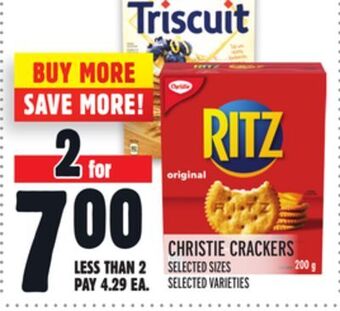 Metro Christie crackers offer