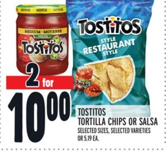 Metro Tostitos tortilla chips or salsa offer