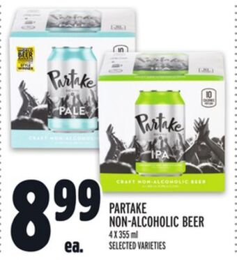 Metro Partake non-alcoholic beer offer
