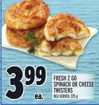 Metro Fresh 2 go spinach or cheese twisters offer