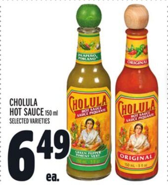 Metro Cholula hot sauce offer
