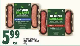 Metro Beyond sausage mild or hot italian offer