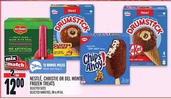 Metro Nestle, christie or del monte frozen treats offer