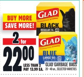 Metro Glad garbage bags offer