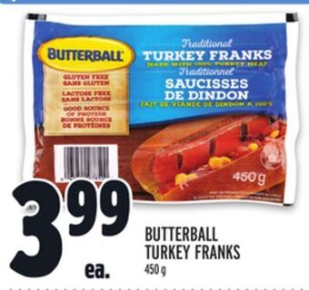 Metro Butterball turkey franks offer