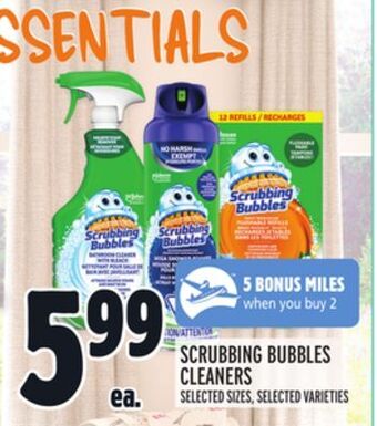 Metro Scrubbing bubbles cleaners offer