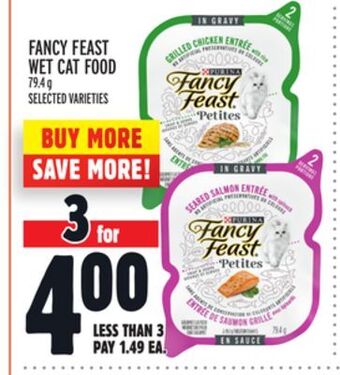 Metro Fancy feast wet cat food offer