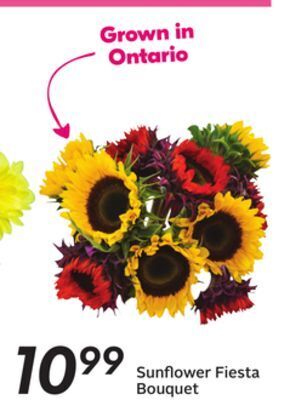 Sobeys Sunflower fiesta bouquet offer