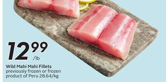 Sobeys Wild mahi mahi fillets offer