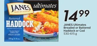 Sobeys Ultimates breaded or battered haddock or cod offer