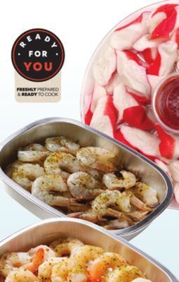 Sobeys Prepared in-store cooked or raw garlic shrimp griller offer