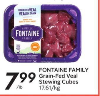 Sobeys Grain-fed veal stewing cubes offer