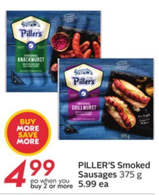 Sobeys Smoked sausages offer