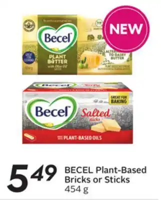Sobeys Plant-based bricks or sticks offer