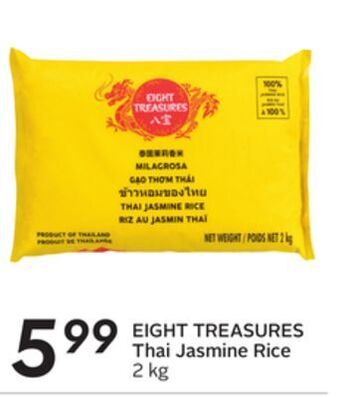 Sobeys Thai jasmine rice offer