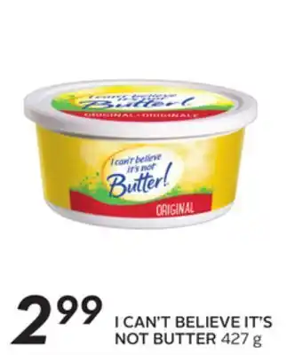 Sobeys I can't believe it's not butter offer