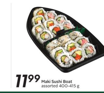 Sobeys Maki sushi boat offer