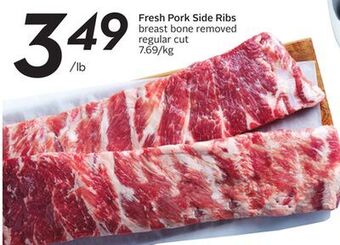 Sobeys Fresh pork side ribs offer