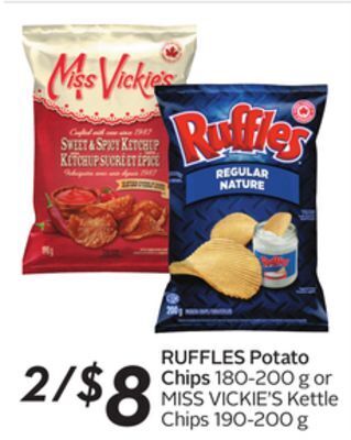 Sobeys Ruffles potato chips offer