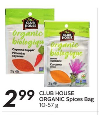 Sobeys Organic spices bag offer