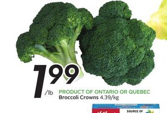 Sobeys Broccoli crowns offer