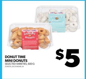 Real Canadian Superstore Donut time mini donuts, 600 g offer