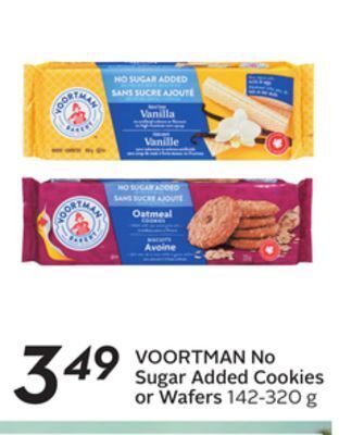Sobeys No sugar added cookies or wafers offer