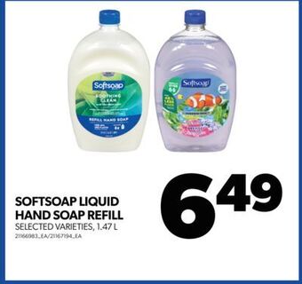 Real Canadian Superstore Softsoap liquid hand soap refill, 1.47 l offer